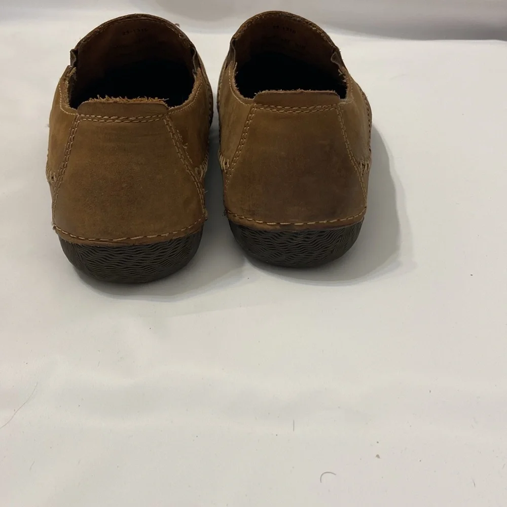 Johnson and Murphy brown leather slip on loafers men’s shoes size 8